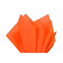 Tissue Paper Squares, Bulk 10 Sheets, Premium Gift Wrap and Art Supplies for Birthdays, Holidays, or Presents by A1BakerySupplies, Small 15 Inch x 20 Inch (Orange)