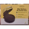 BELLA MINI SMILEY FACE WAFFLE MAKER PERSONAL SIZE YELLOW- BRAND