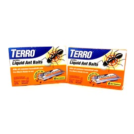 TERRO 2 PACK TERRO Liquid Ant Bait Ant Killer 6 Bait Stations ''NEW''