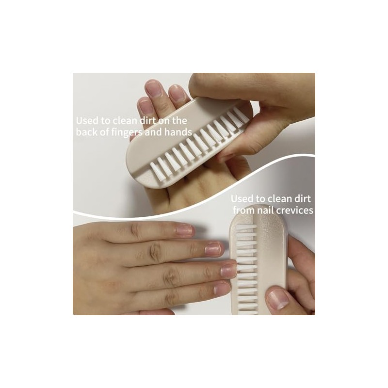 Cepillo de uñas para limpiar las uñas, cepillo de 2