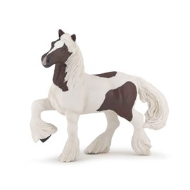 Papo - Hand-Painted - Figurine - Horses,Foals and Ponies - Skewbald Irish Cob Figure-51513 - Collectible - for Children - Suitable for Boys and Girls - from 3 Years Old