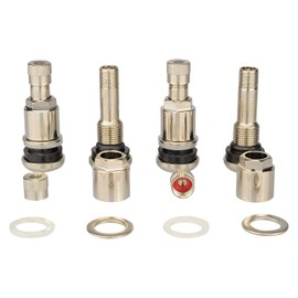 4 x silver metal valves steel valves universal rims valves 11.3 mm NEW