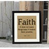 Darling Souvenir Faith Religious Quotes Burlap Print Wall Decor Luke