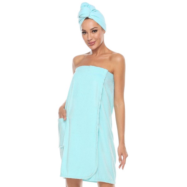 Kniffi Womens Wrap Towel Spa Wraps & Hair Towel Body