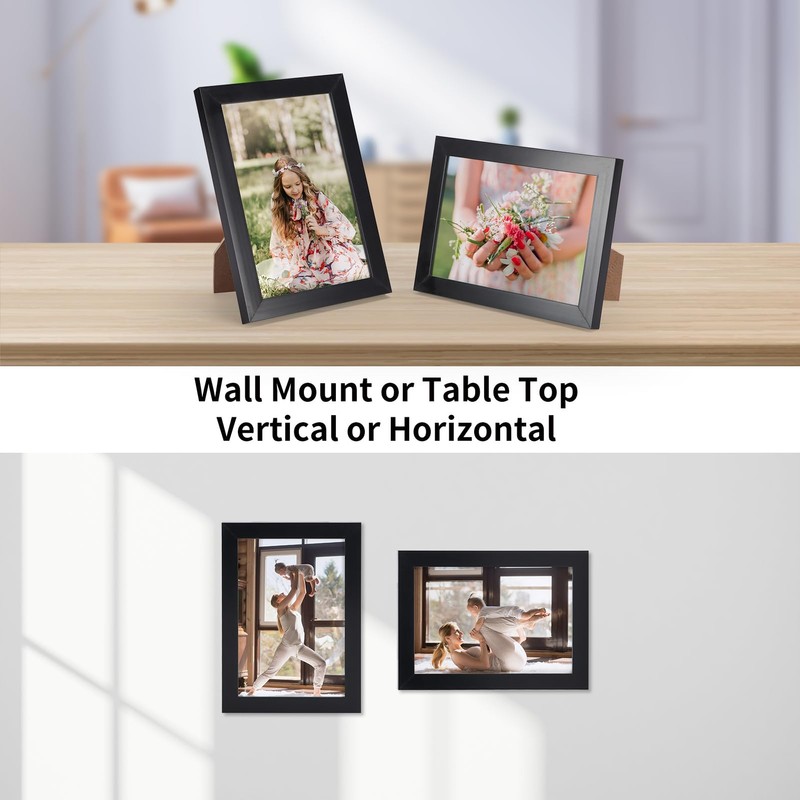 Giftgarden 3.5x5 Picture Frame Black Thin Photo Frame 3 by