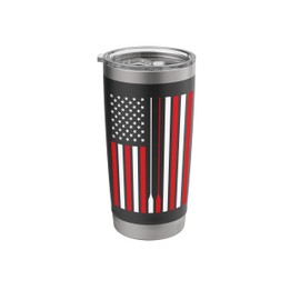 American Flag Boat Racing Rowing Water sports Lover Stainless Steel Insulated Tumbler