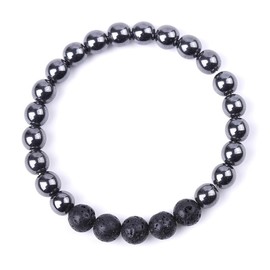 HZHRony Natural 8mm Gorgeous Semi-Precious Gemstones Healing Crystal Stretch Beaded Bracelet Unisex