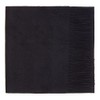 100% Lambswool Plain Scarf, Black