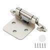 10 Pack (5 Pairs) 1/2 Inch Overlay Kitchen Cabinet Hinges,