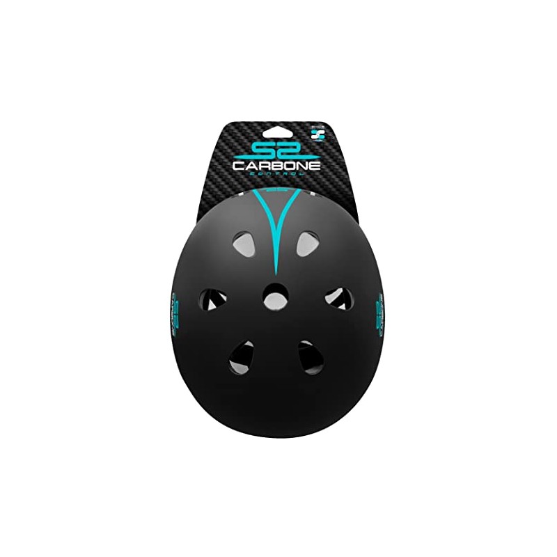 Stamp Unisex Youth Skate Skids Control Carbon Helmet with Adjustment