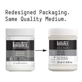 Liquitex Natural Sand Acrylic Polymer Gel 8 Fl Oz Heavy Body Texture Paint Medium