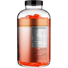 Aceite de Salmón Noruego Omega 3, 320 capsulas All Nature | Suplemento Alimenticio | Ingredientes Naturales | 100% Original | EPA | DHA | DPA | 320 Po