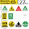 27PCS Religious Cutouts Jesus VBS Construction Traffic Road Sign for
