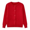 Mädchen-Strickjacke, Langarm, Rundhalsausschnitt, leicht, bequem, Pullover, Jacke, Kinderkleidung, Herbst und