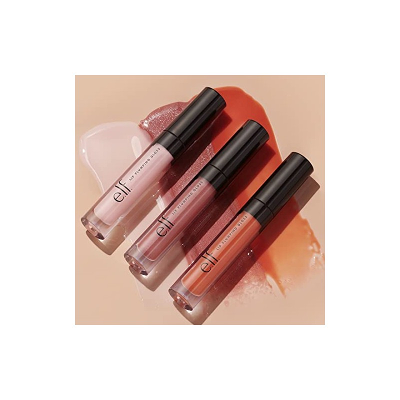 e.l.f. Lip Plumping Gloss, High-Shine Liquid Lip Color, Creates Fuller