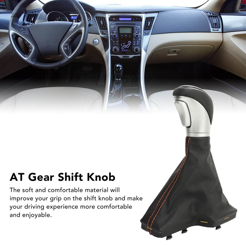 AT Gear Shift Knob with Boot Cover Comfortable Grip Smooth
