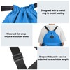 WANDF Drawstring Backpack Sports Bag with Shoe Compartment Water Resistant