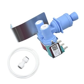 W10179146, WPW10179146, W10408179, W10445780, Water Valve Refrigerator Compatible with Whirlpool, Kenmore, Maytag, Amana, Water Inlet Valve Assembly Refrigerators Replacement Part Kit