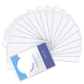 20 Pack New Medicare Card Protector, Social Security Card Protector Sleeve Waterproof Clear PVC Cards Sleeves Plastic Card Holder for Wallet Business/ID/Debit/Credit Cards Covers