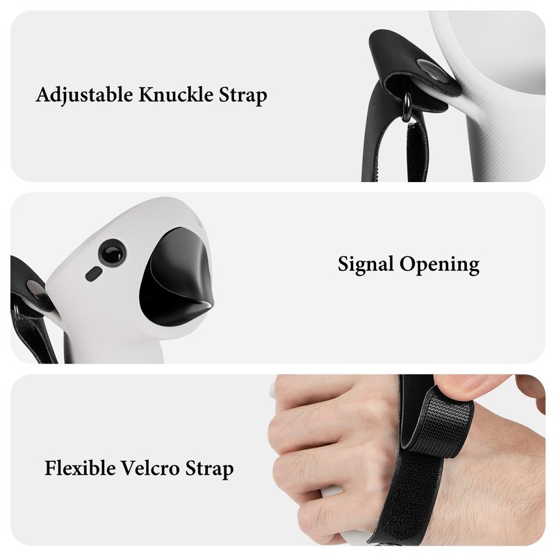 Geekria VR Silicon Controller Cover kompatibel mit Meta Q Pro,