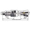 3/8" NPT High Pressure Hydraulic Quick Coupler Set with Ball