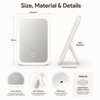 LED Makeup Mirror for Travel & Bedroom – 3-Color Dimmable