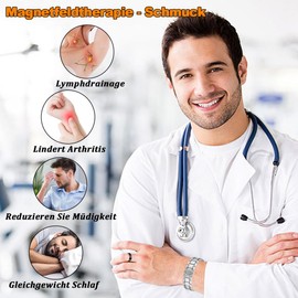 Cigmag Lymphatic Drainage Magnetic Bracelet Men's Ultra Strong Magnets Stainless Steel Adjustable with Removal Tool and Gift Box (Silver)