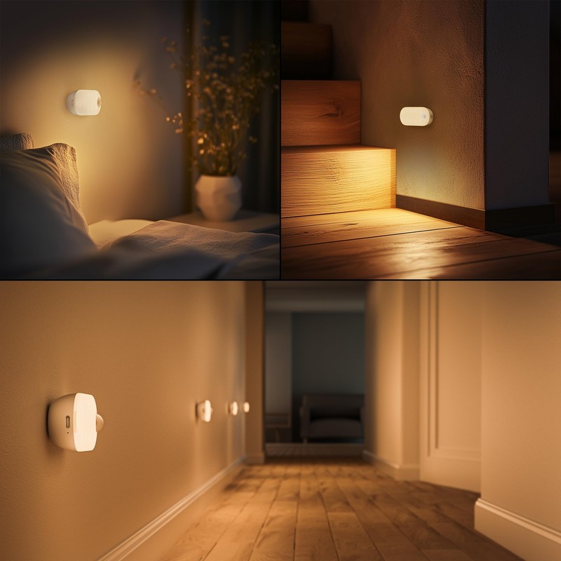 Lyridz Rechargeable Night Light with Motion Sensor, 1500mAh Battery Operated