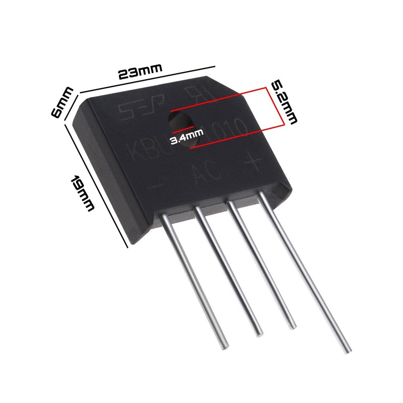 VGOL KBU1010 Bridge Rectifier Bridge Line Diode 1000V 10A Single