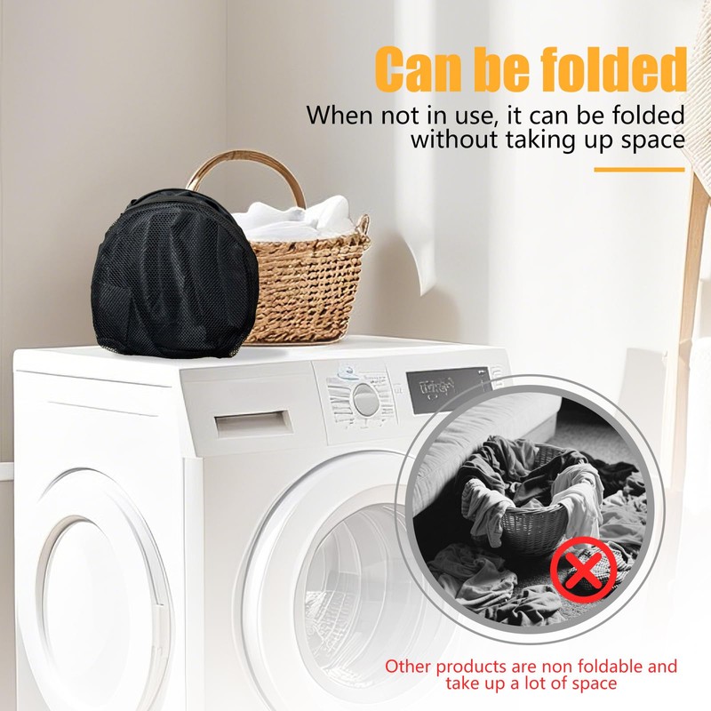 2 Pack Collapsible Backpack Laundry Bag Made by Strong Polyester
