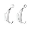 Yundoza 2 Pack Bathroom Towel Hook, Screw in Zinc Alloy