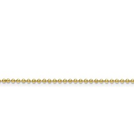 Bonyak Jewelry Chisel Stainless Steel Polished Yellow IP-Plated 2mm 20 inch Ball Chain in Stai