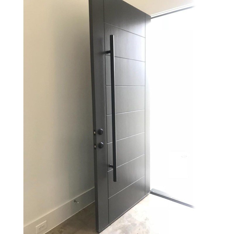 LVYIHAN 59 inch Round Stainless Steel Door Pull Push Handle