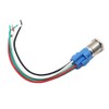Sydien 1Pc 110V-220V 3A Latching/Self-Locking Push Button Switch with Wire