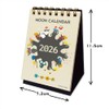 Moon Graphics CD202601 2026 Moon Calendar, Tabletop SS Four Seasons