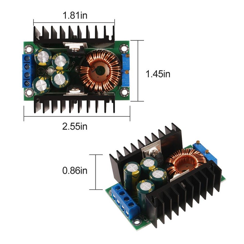 Dealikee 2 Pack XL4016 Step Down Buck Converter 9A DC-DC