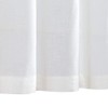 TOPICK White Net Curtain, Linen Bistro Curtain, Opaque Curtain, Gauze