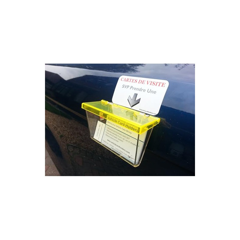 Outdoor Vehicle Business Card Holder Box - Clear Box with