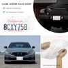 YTFRL 2 PCS License Plate Covers, Unbreakable Plastic Auto Tag