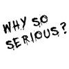 Joker Sticker 10 x 7 cm Why So Serious Lettering