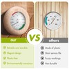ALLOMN Sauna Thermometer Hygrometer, 2 in 1 Holz Digital Thermo-Hygrometer