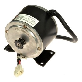 AlveyTech 24 Volt 450 Watt XYD-6B2 DC Earth Magnet Electric Motor with 11 Tooth #25 Chain Sprocket for Currie eZip E-450 Electric Scooter