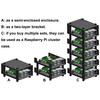 Semi-Enclosed Enclosure Kit for Raspberry Pi BeagleBone Arduino UNO Mega