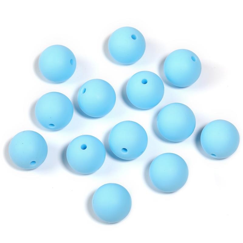 【B170】 Beads for DIY Projects: 15mm Round, Mixed Color, 30Qty
