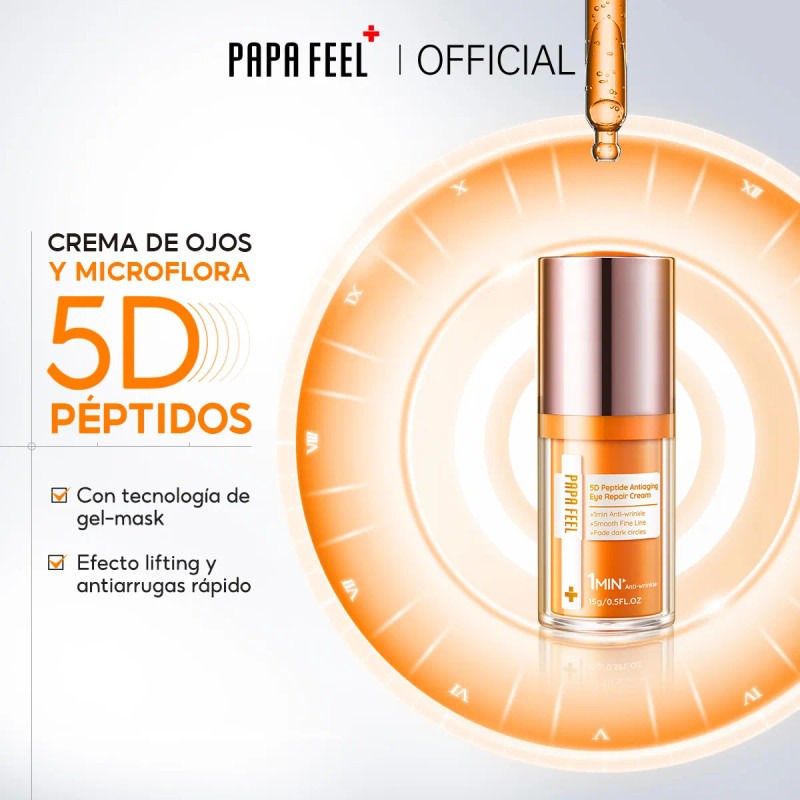 Papa Feel Kit Facial Antiedad Retinol 5pz: Ceramidas, Fps 50