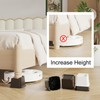 Lutown-Teen 6 Pack Bed Risers 3 Inch Heavy Duty Oversized