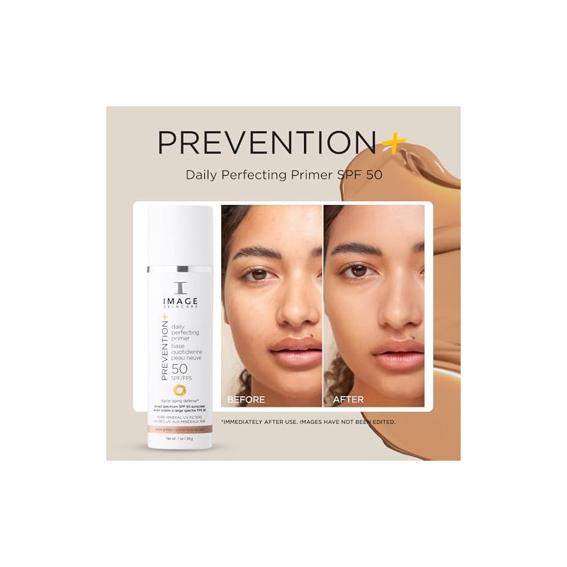 IMAGE Skincare, Prevention+ Daily Perfecting Primer SPF 50, Zinc Oxide