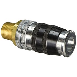 Parker Hannifin EZ-501-8MP Series E-Z-Mate Steel Special Purpose Exhaust Venting Pneumatic Quick Coupler with Male Pipe Thread, 3.62" Length