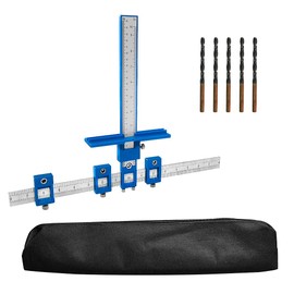 Holimax Cabinet Hardware Jig, Cabinet Handle Jig, Cabinet Hardware Template Tool, Punch Locator Drill Guide for Handle Knob Pull Installation of Door and Drawer woodworking tools