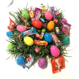 Plastic CANDY filled Easter EGGS Easter Basket Stuffer 48ct